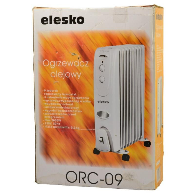 Grzejnik olejowy Elesko 2000W 9 żeber ORC-09
