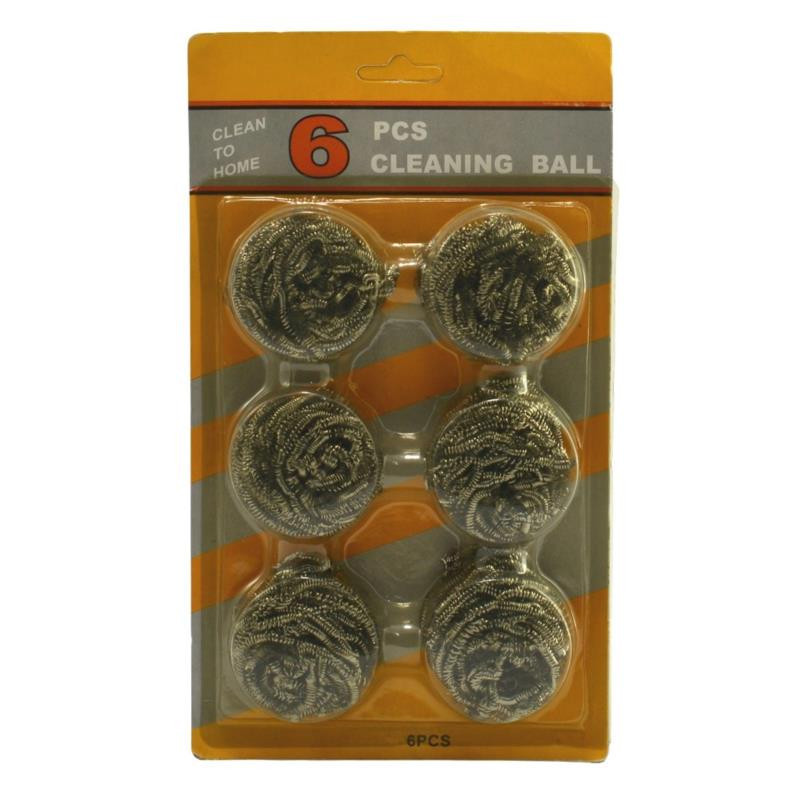 Zmywaki spiralne 6 sztuk druciak Budman