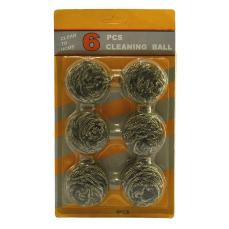 Zmywaki spiralne 6 sztuk druciak Budman