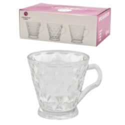 Kubki 6 sztuk 180ml przeźroczyste 2