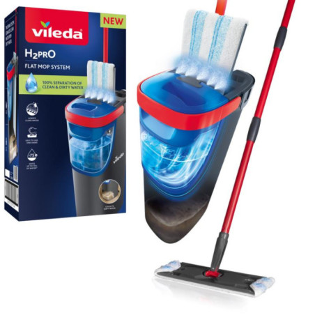 Mop Vileda zestaw H2PRO płaski 175774