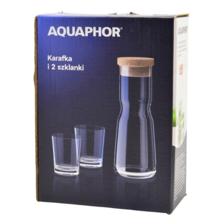 Karafka + 2 szklanki Aquaphor 1000ml