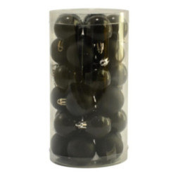 Bombki 30szt 4cm gładkie czarne PB430 2