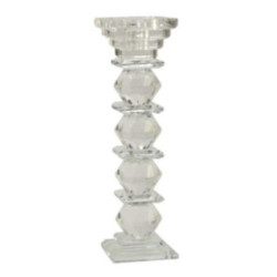 Świecznik 21,5cm szklany