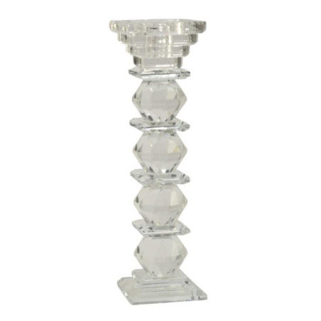 Świecznik 21,5cm szklany