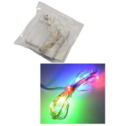 Lampki 10LED multikolor 2xAA 2