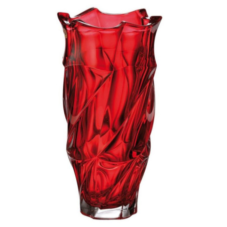 Wazon kryształ Bohemia Flamenco Red 30cm