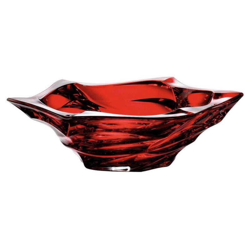 Salaterka kryształ Bohemia Flamenco Red 33cm