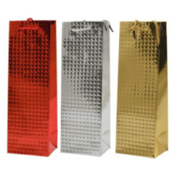 Torebka ozdobna butelkowa 35x11x19cm mix 2