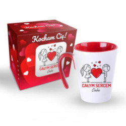 Kubek 270ml Walentynki "Całym sercem" 2