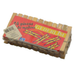 Klamerki do bielizny 24szt bambusowe 2