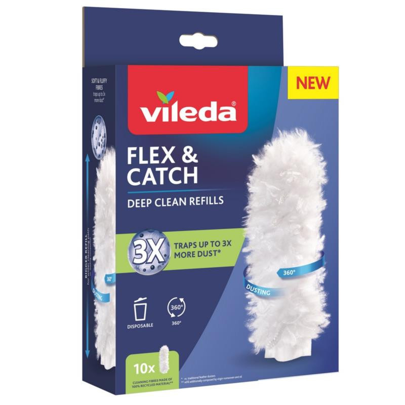 Wkłady do miotełki do kurzu Vileda Flex&Catch 10szt 177662