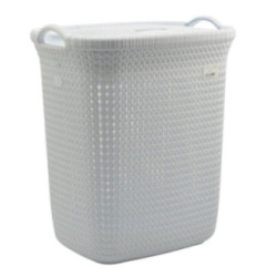 Kosz na bieliznę 52L Knit biały