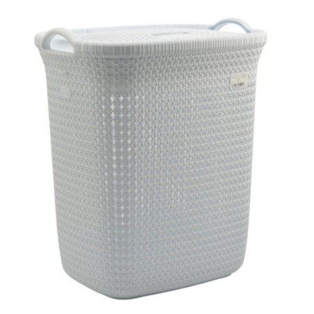 Kosz na bieliznę 52L Knit biały