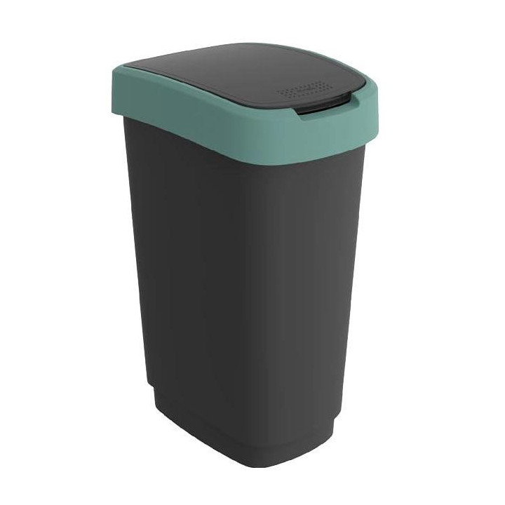 Kosz na śmieci 25L Rotho Twist zielony