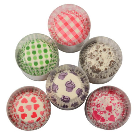 Foremki do babeczek papierowe 10cm 100szt mix
