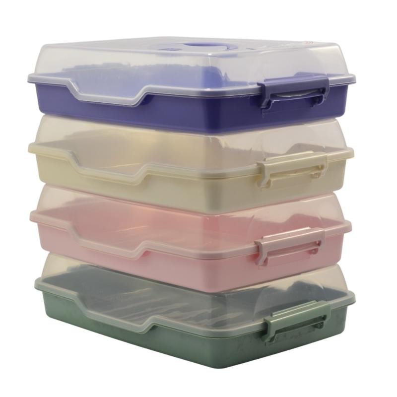 Pojemnik na ciasto prostokątny 43x29,5x10,5cm NG-639 mix