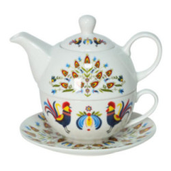 Dzbanek z filiżanką Livello 400+250ml CR5-F2 Folk