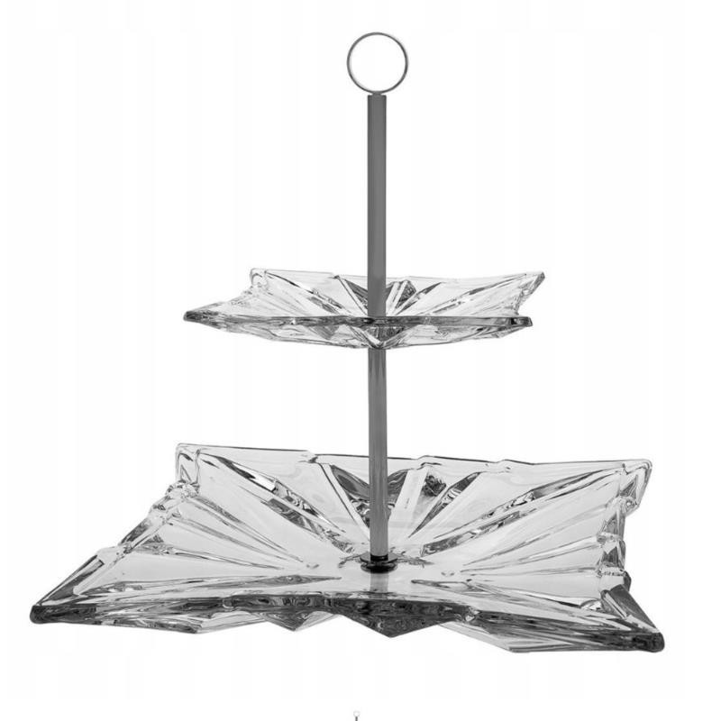 Patera kryształ Bohemia Princess 30,5cm 2-poziomowa