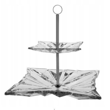 Patera kryształ Bohemia Princess 30,5cm 2-poziomowa