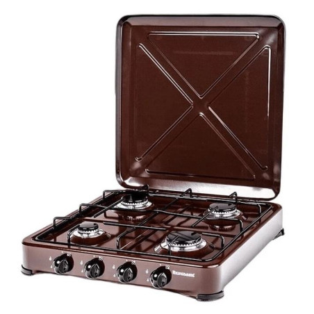 Kuchenka gazowa Ravanson 4 palnikowa K04 brązowa