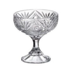 Salaterka kryształ Bohemia Miranda 15cm na nodze