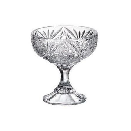 Salaterka kryształ Bohemia Miranda 15cm na nodze