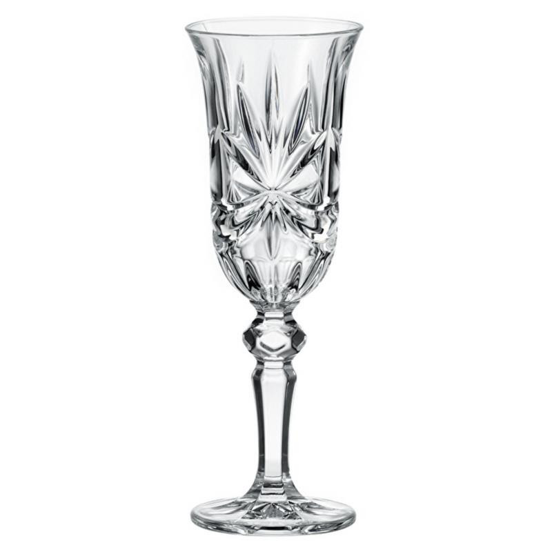 Kieliszki do szampana 150ml 6szt Lorey Ribbon Bohemia kryształ