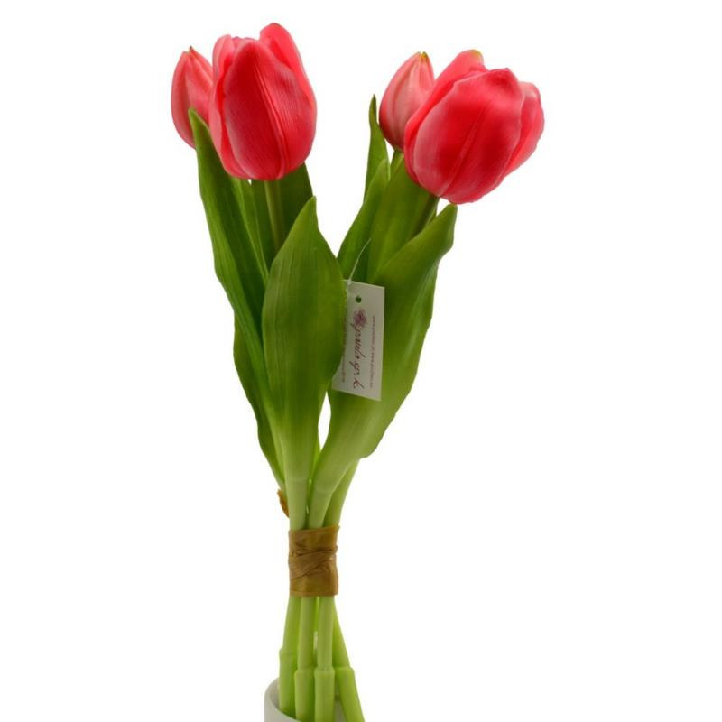 Kwiat sztuczny Tulipany bukiet 32cm mix