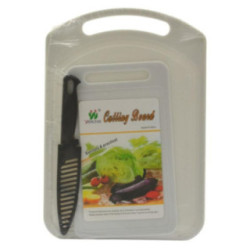 Deski do krojenia plastikowe 2 sztuki z nożem MR1489 mix