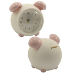 Budzik plastikowy 12cm MRY5952 delikatne światło 2