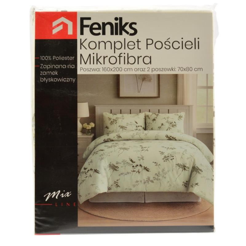 Pościel 160x200cm Mikrofibra WZ01 poduszki 2x70x80