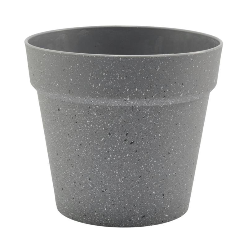 Doniczka plastikowa granitowa 25x27cm MRY5846