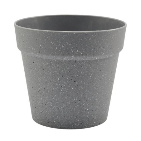 Doniczka plastikowa granitowa 25x27cm MRY5846