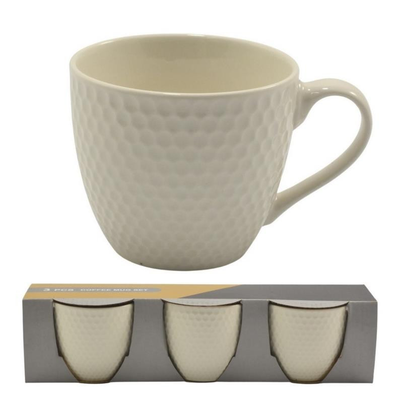 Kubki 3 sztuki 220ml ceramiczne MRY3966