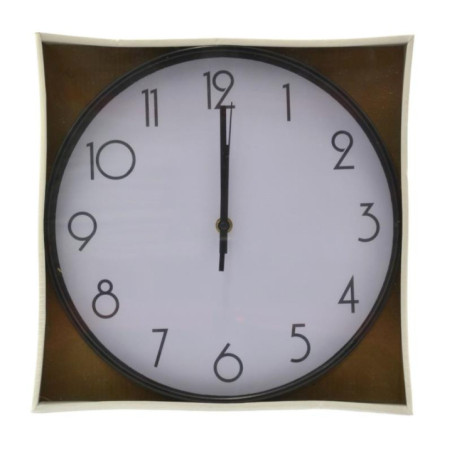 Zegar plastikowy 28cm czarny MRY1831