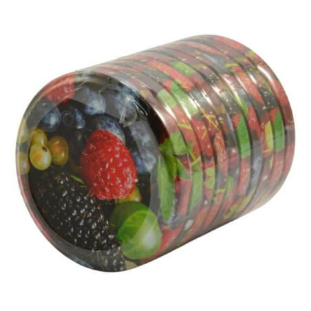 Zakrętki 10szt fi 82 6z owoce F99 klik