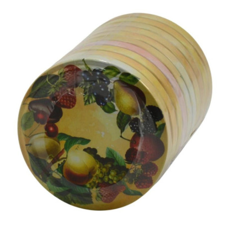 Zakrętki 10szt fi 66 4z owoce F01