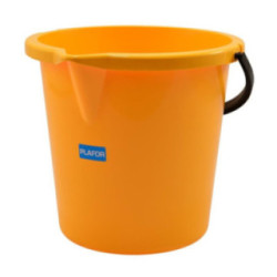 Wiadro 12L plastikowe z wylewką mix 533-00 podziałka 2
