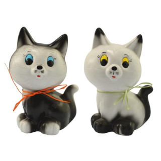 Skarbonka ceramiczna Kotek h:25cm 361 mix