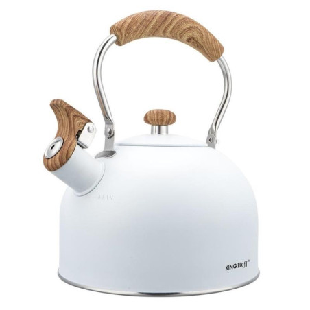 Czajnik 2,5L nierdzewny Kinghoff KH-1860 biały