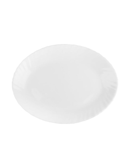 Półmisek Agnes 25cm biały HBLXYP-100 szkło hartowane