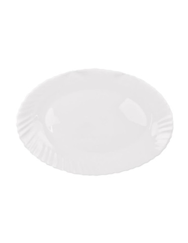 Półmisek Agnes 30cm biały HBLXYP-120 szkło hartowane