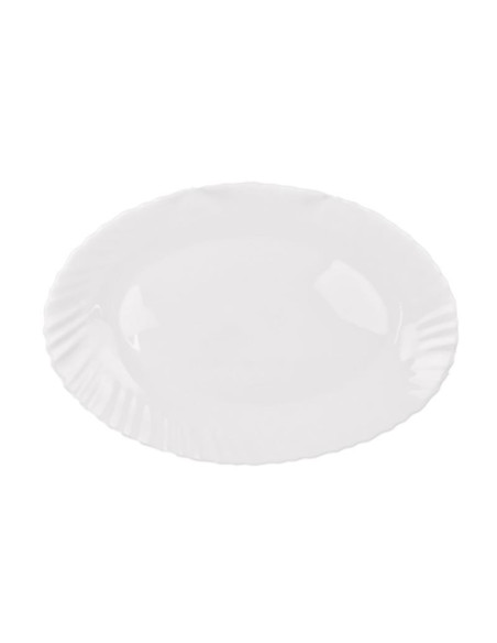 Półmisek Agnes 30cm biały HBLXYP-120 szkło hartowane