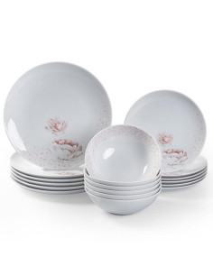 Serwis obiadowy Waza WA-156 Boss Piwonia 18 elementów