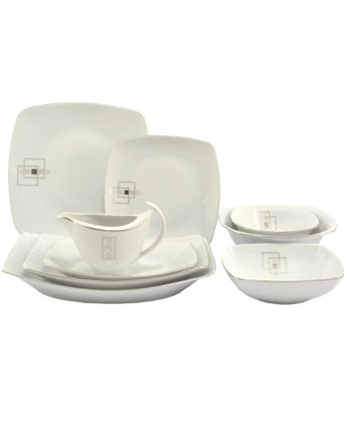 Serwis obiadowy Chodzież Akcent E635 44 elementy