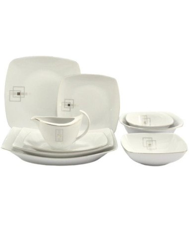 Serwis obiadowy Chodzież Akcent E635 44 elementy