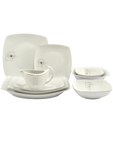 Serwis obiadowy Chodzież Akcent E635 44 elementy