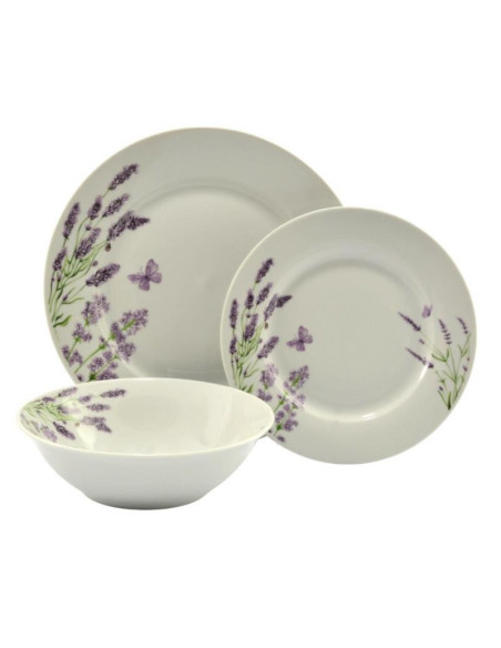 Serwis obiadowy 18 elementów Lawenda
