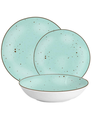 Serwis obiadowy MG Home 18 elementów Gemma Green